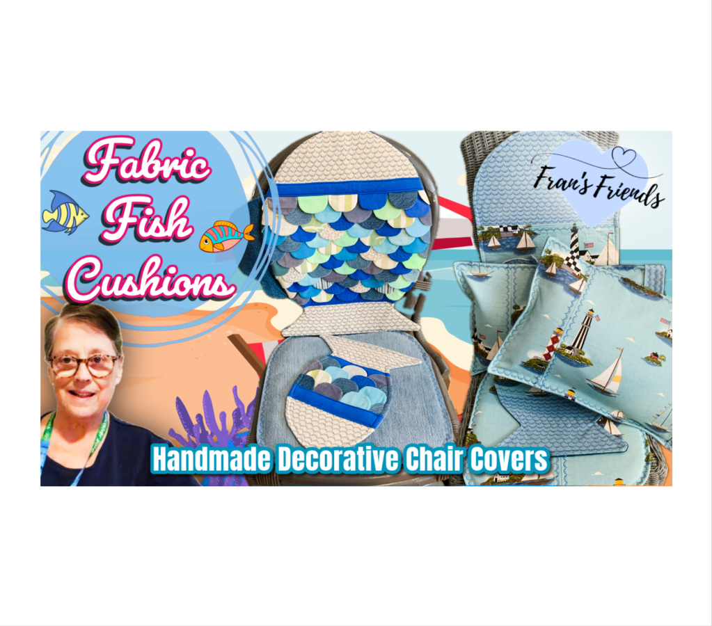 Fabric Fish Cushions: Fran shares her Decorative Marine-inspired Chair&nbsp;Covers