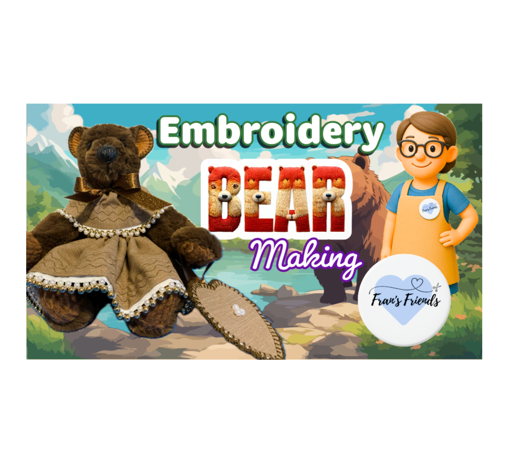 Meet ‘Sugar’ my Embroidery Bear: Techniques to improve your fabric&nbsp;edges