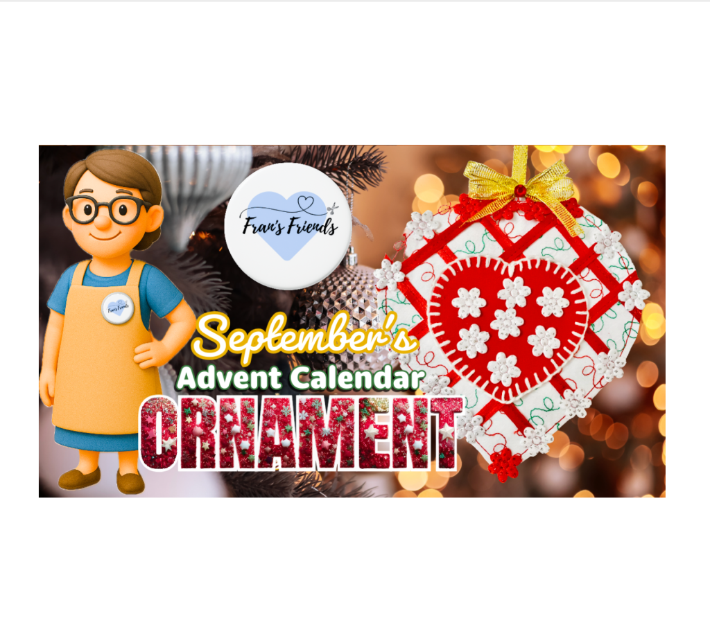 September’s Christmas Advent Calendar Ornament: A Second take on the Scandinavian&nbsp;Heart