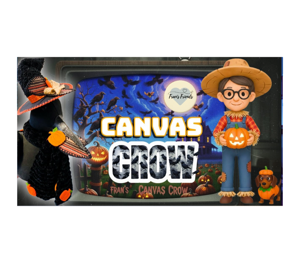Fran’s Spooktacular Canvas Crow: A new crafted Halloween friend (and Thanksgiving Table&nbsp;Decor)