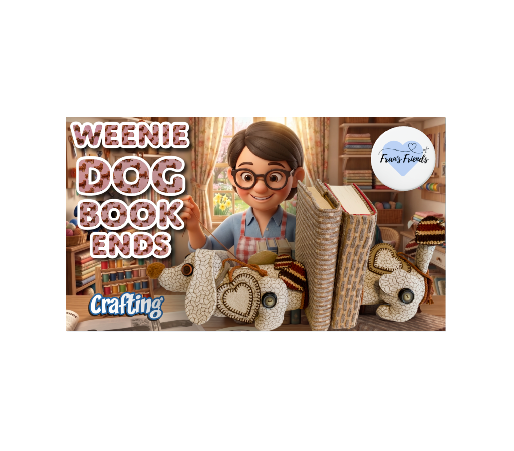 Crafting Perfect Weenie (Dachshund or Sausage) Dog Bookends: Fran’s Saltbox Suzie Project! 🐶 🌭&nbsp;🐾