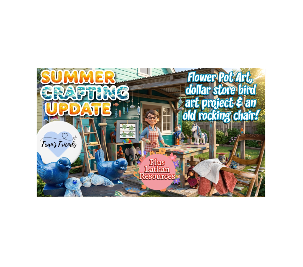 Summer 2026 Crafting Update: Flower Pot Creations, Dollar Store Bird Art & Rocking Chair&nbsp;Repair